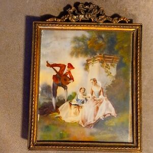 Antique "Music Lesson" miniature